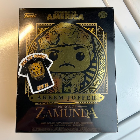 Funko Other - Funko POP! and Tee Coming to America Akeem Joffer Prince of Zamunda XL